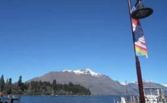 Flying the PRIDE flag at Pride Festival Queenstown
