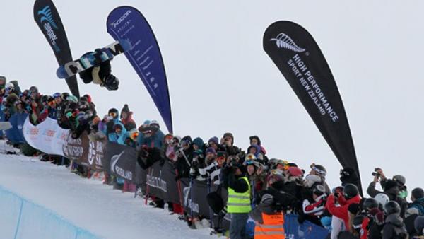 halfpipe competition Audi winter games