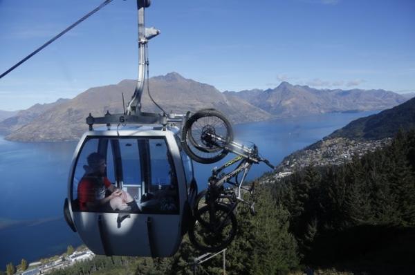 Gondola assisted mountain biking