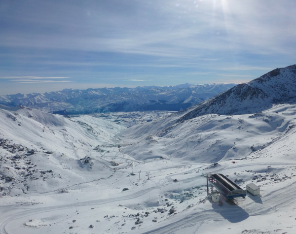 view over curvy basin